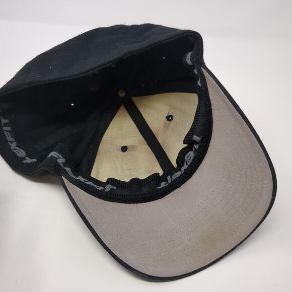 Yupoong Fitted Baseball Hat Black XL Solid Flexfit Vent Holes Blank - Picture 7 of 9